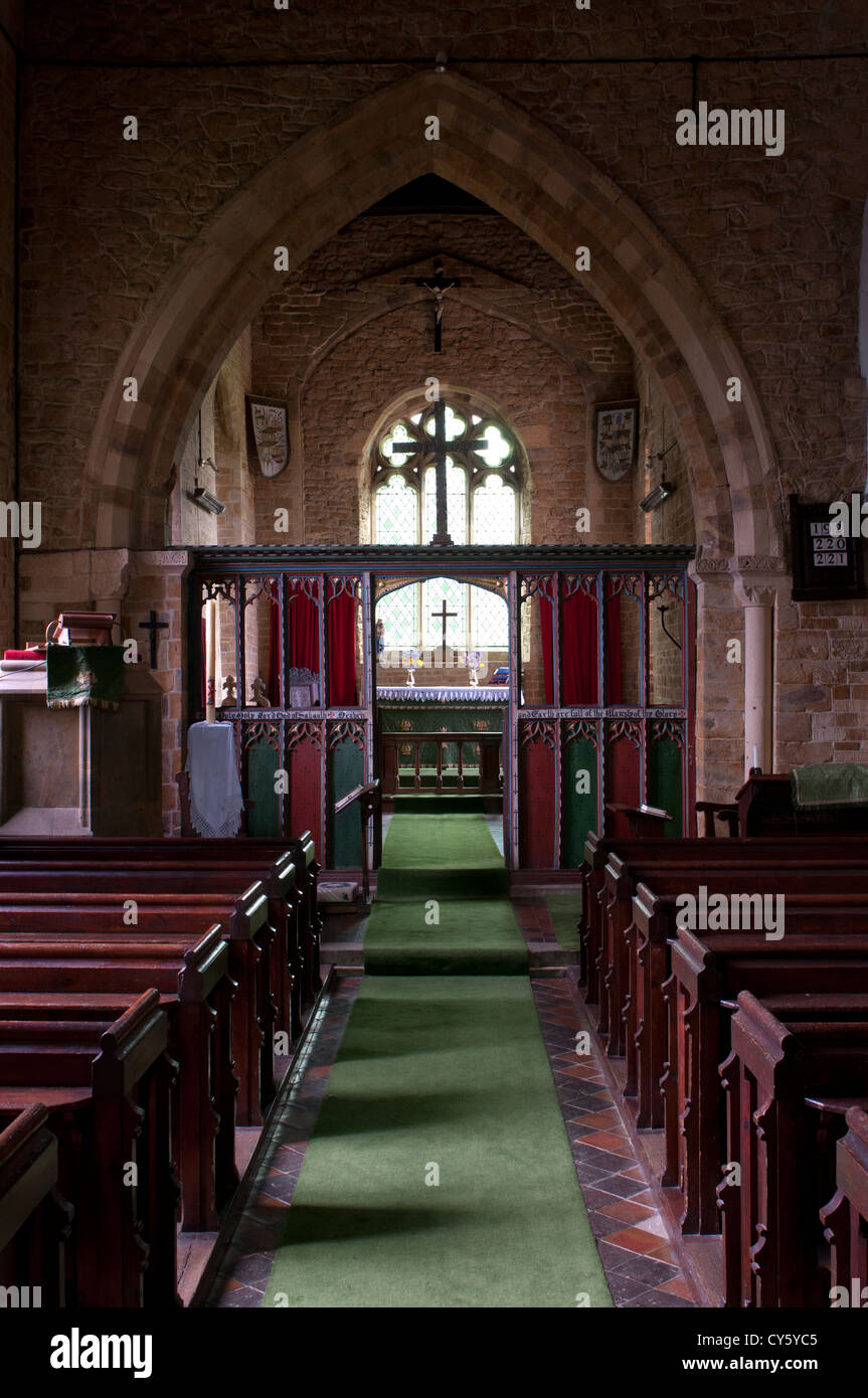 St. Michael`s Church, Barford St. Michael, Oxfordshire, UK Stock Photo